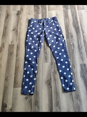 Ladies Size 4 Cutesy Pixie Polka Dot Premium Skinny Jeans